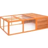Dierenhok voor buiten 150x100x50 cm massief vurenhout>vidaXL