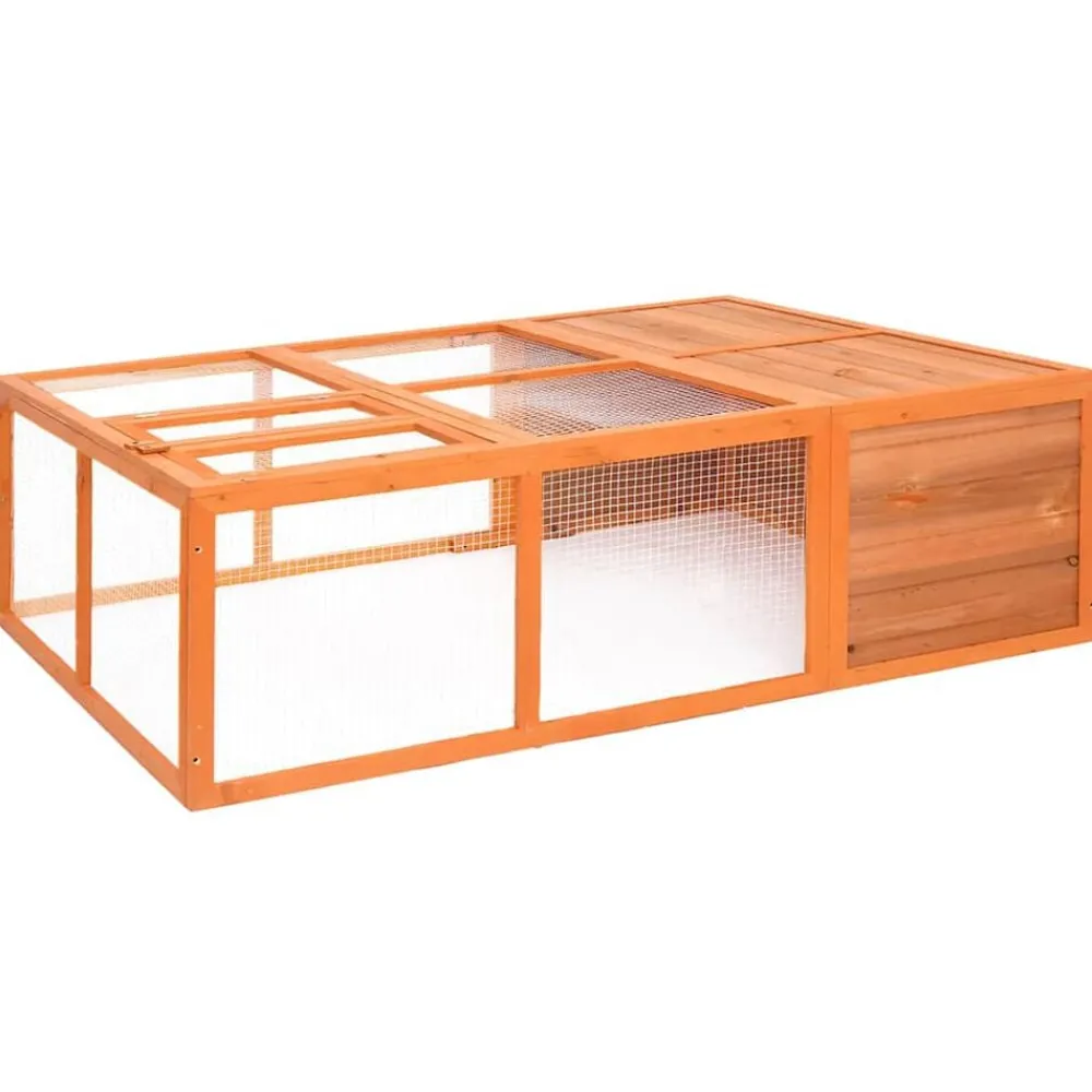 Dierenhok voor buiten 150x100x50 cm massief vurenhout>vidaXL