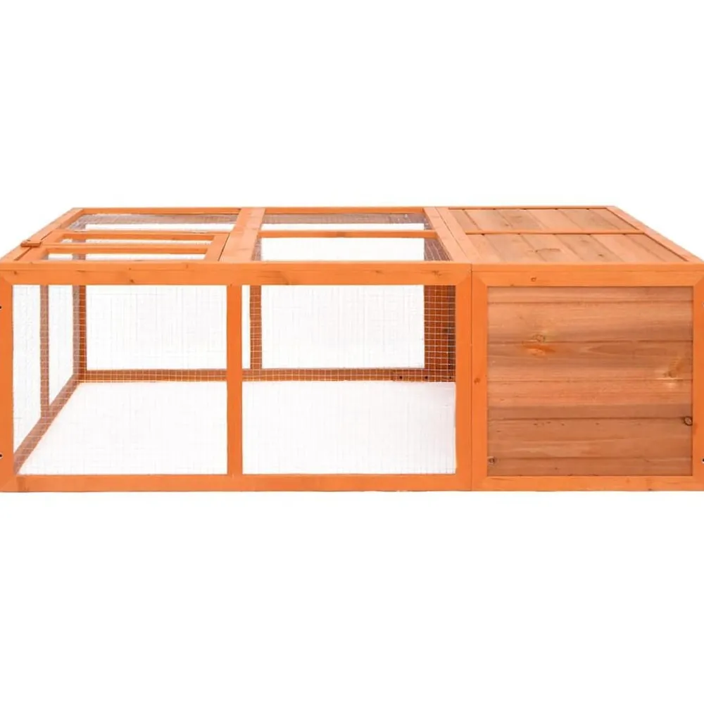 Dierenhok voor buiten 150x100x50 cm massief vurenhout>vidaXL
