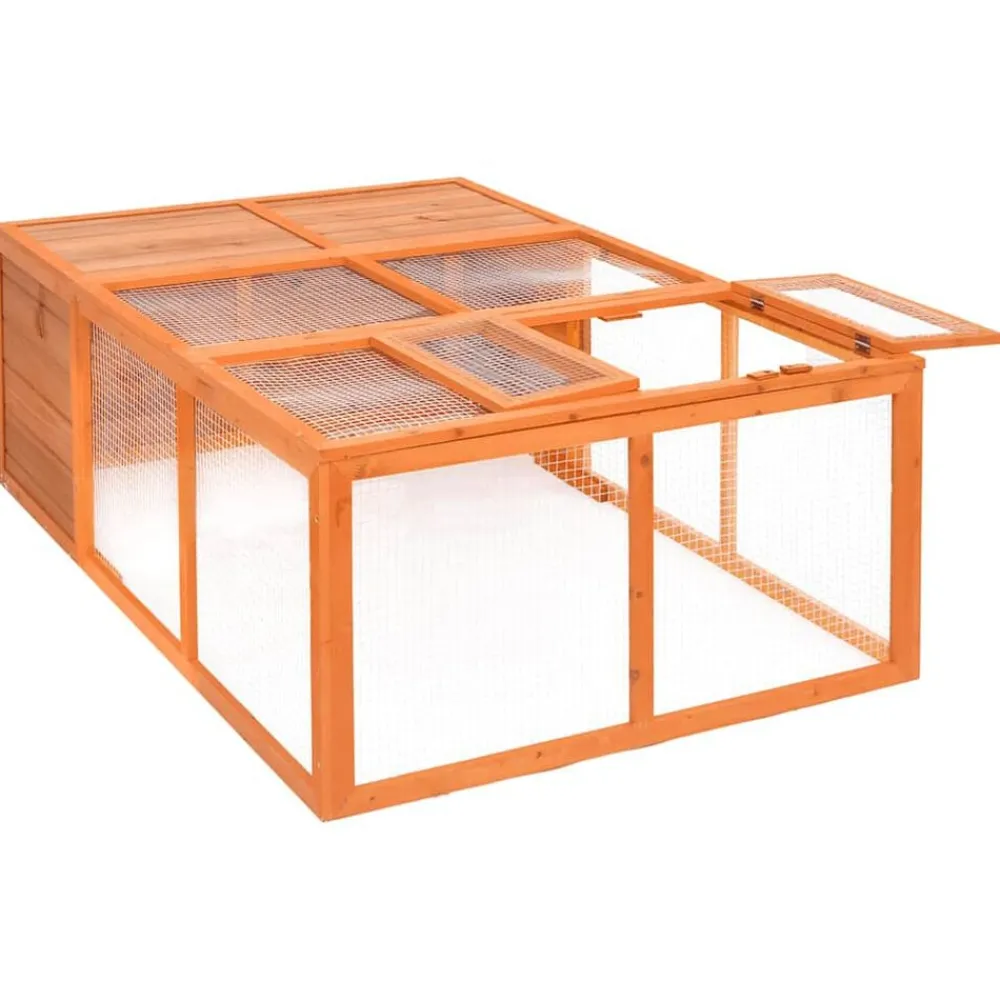 Dierenhok voor buiten 150x100x50 cm massief vurenhout>vidaXL