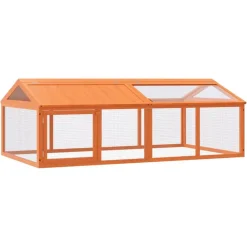Huisdierbenodigdheden*vidaXL Dierenren 200x112,5x74 cm massief grenenhout Bruin