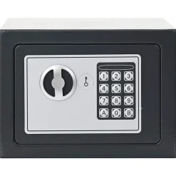 Digitale kluis met slot Donkergrijs 23 x 17 x 17 cm Staal><noscript><img width=