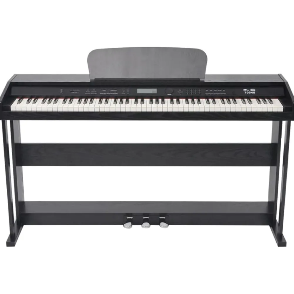 Kunst & Entertainment*vidaXL Digitale piano met pedalen 88 toetsen zwart