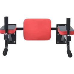 Dip station Zwart en Rood 72,5 x 70 x 31 cm Gepoedercoat staal>vidaXL New