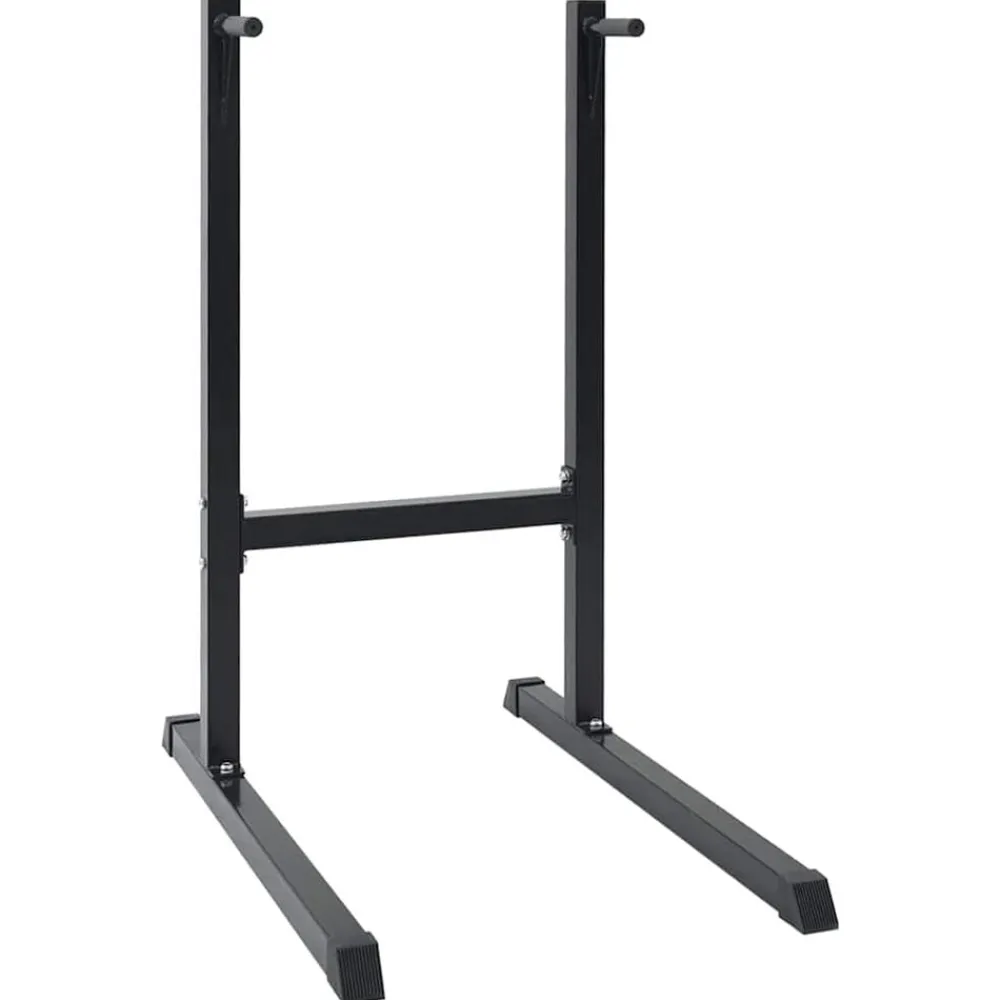 Fitness*vidaXL Dip station Zwart 103,5 x 66,5 x 121,5 cm Gepoedercoat staal