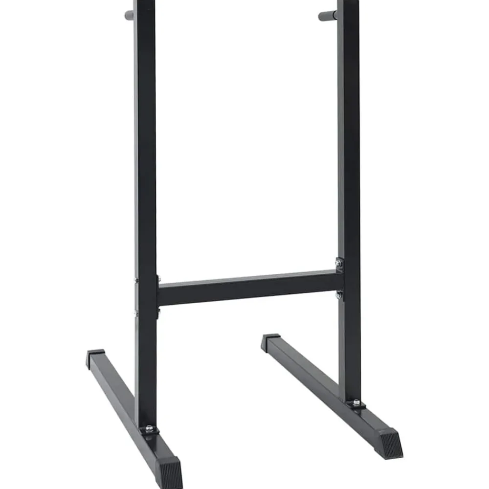 Fitness*vidaXL Dip station Zwart 103,5 x 66,5 x 121,5 cm Gepoedercoat staal