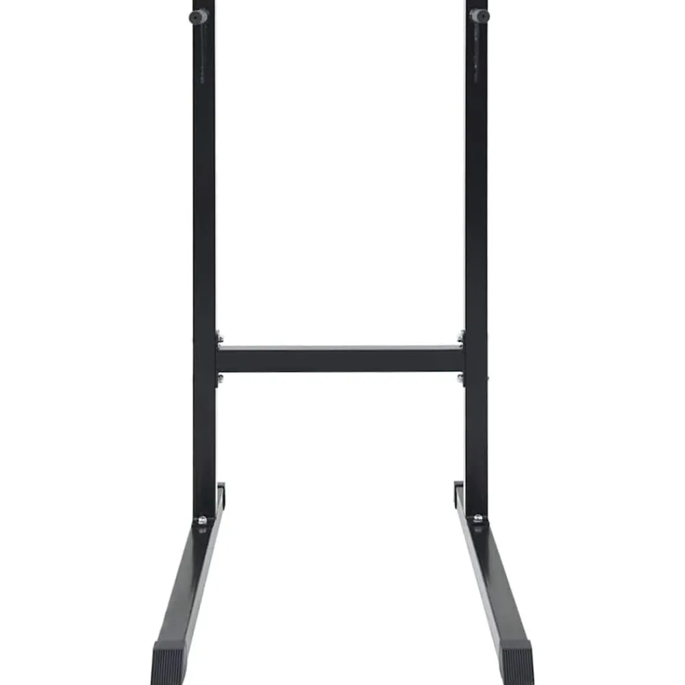 Fitness*vidaXL Dip station Zwart 103,5 x 66,5 x 121,5 cm Gepoedercoat staal