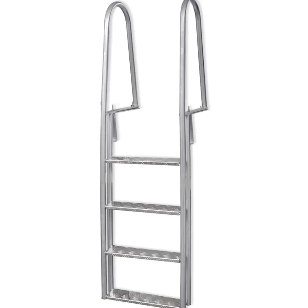 Zwembaden & Spa'S*vidaXL Dok/zwembadladder met 4 treden aluminium 167 cm