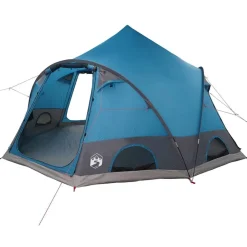 Buitensport*vidaXL Dome Tent 4-Person met dak met opslag 505 x 450 x 248 cm Blauw