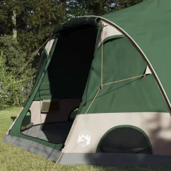 Buitensport*vidaXL Dome Tent 4-Person met dak met opslag 505 x 450 x 248 cm Groen