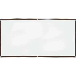 Bouwbeslag*vidaXL Doorzichtig zeildoek met zeilringen 1x2 m polyethyleen