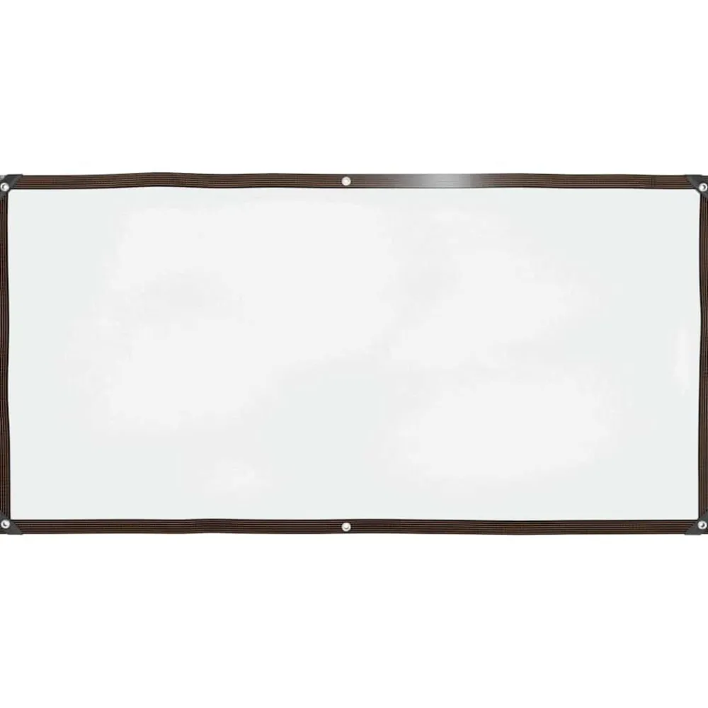Bouwbeslag*vidaXL Doorzichtig zeildoek met zeilringen 1x2 m polyethyleen