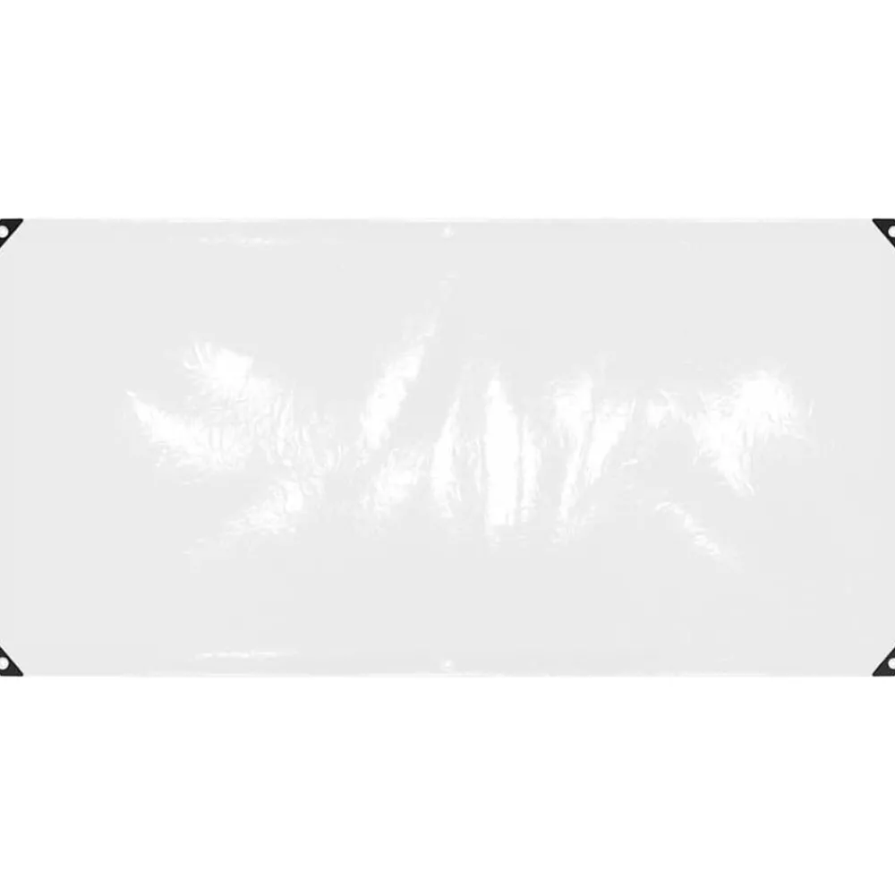 Bouwbeslag*vidaXL Doorzichtig zeildoek met zeilringen 1x2 m PVC