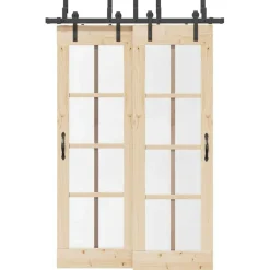 Bouwmaterialen*vidaXL Doos met onderdelen voor schuifdeur 152,5 cm staal zwart