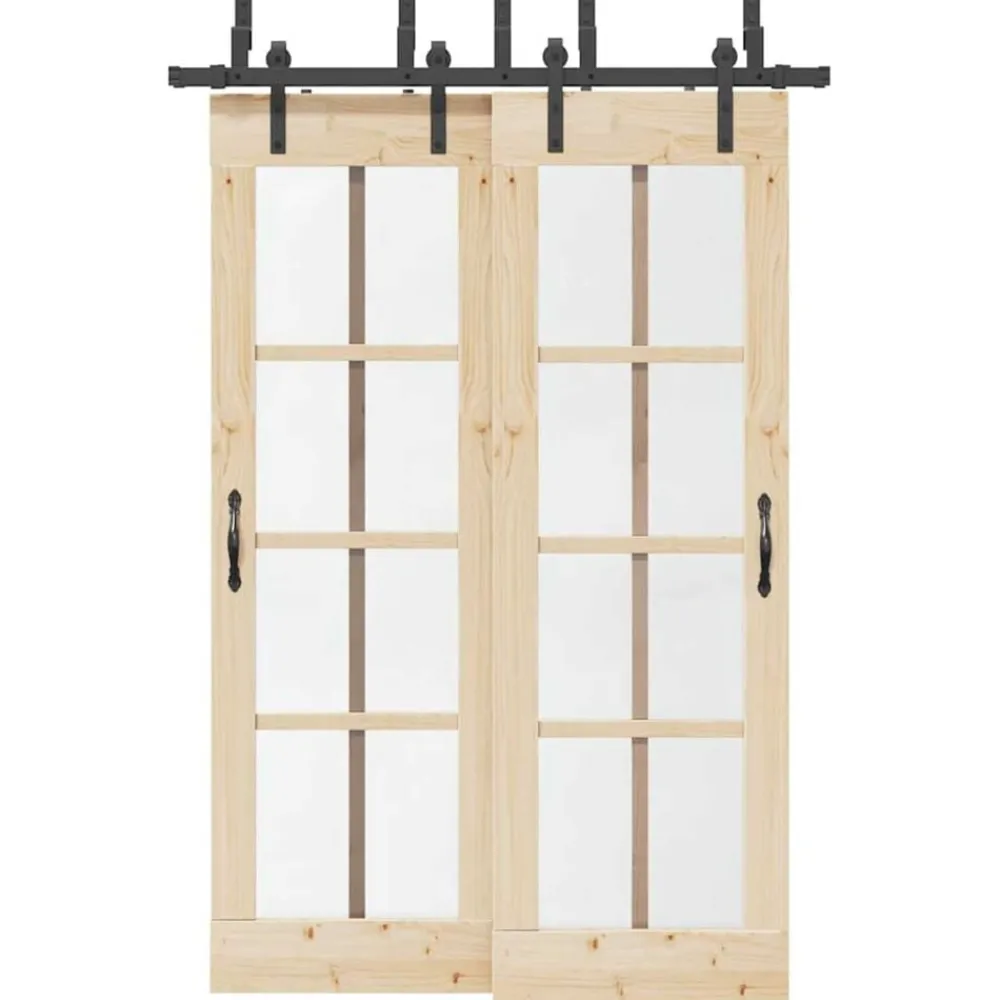 Bouwmaterialen*vidaXL Doos met onderdelen voor schuifdeur 152,5 cm staal zwart
