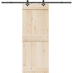 Doos met onderdelen voor schuifdeur 213,5 cm staal zwart>vidaXL Discount