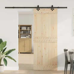 Doos met onderdelen voor schuifdeur 213,5 cm staal zwart><noscript><img width=