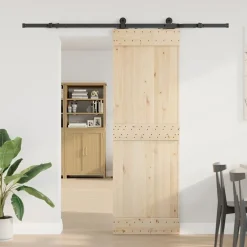 Doos met onderdelen voor schuifdeur 213,5 cm staal zwart><noscript><img width=