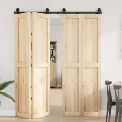 Doos met onderdelen voor schuifdeur 183 cm staal zwart><noscript><img width=