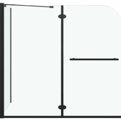 Douche klapwand 120x68x130 cm ESG zwart><noscript><img width=