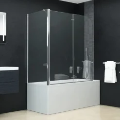 Sanitair & Loodgietersbenodigdheden*vidaXL Douche klapwand 120x68x130 cm ESG