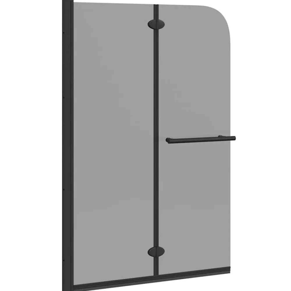 Sanitair & Loodgietersbenodigdheden*vidaXL Douche Omhulsel Zwart 120 x 140 cm ESG-glas en aluminium