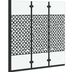 Douche Omhulsel Zwart en transparant 130 x 130 cm gehard glas>vidaXL New