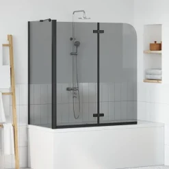 Sanitair & Loodgietersbenodigdheden*vidaXL Douche Omhulsel 120 x 68 x 130 cm ESG-glas en aluminium Zwart