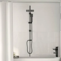 Sanitair & Loodgietersbenodigdheden*vidaXL Douche systeem 47 x 20 x 95 cm Roestvrij staal Zwart