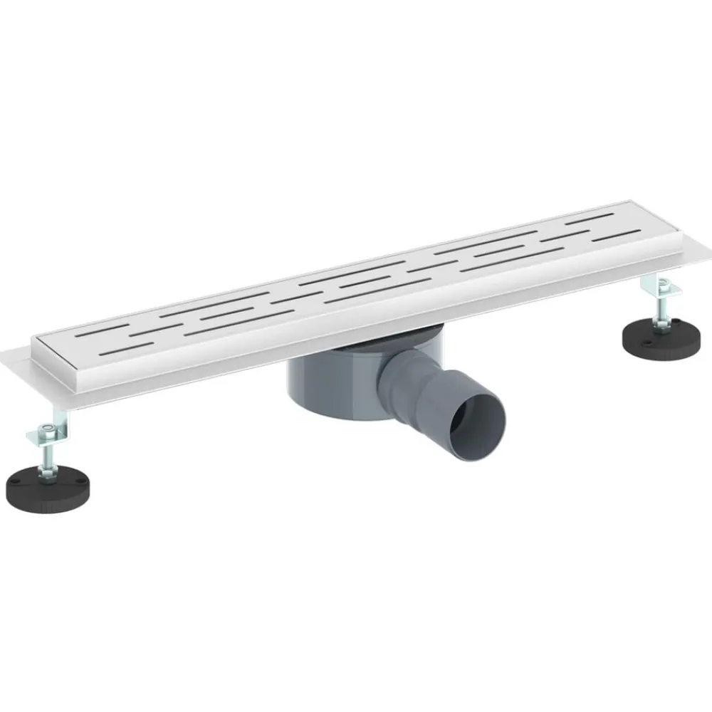 Sanitair & Loodgietersbenodigdheden*vidaXL Doucheafvoer Glasdeksel met 360° Sifon Zilver 50 cm