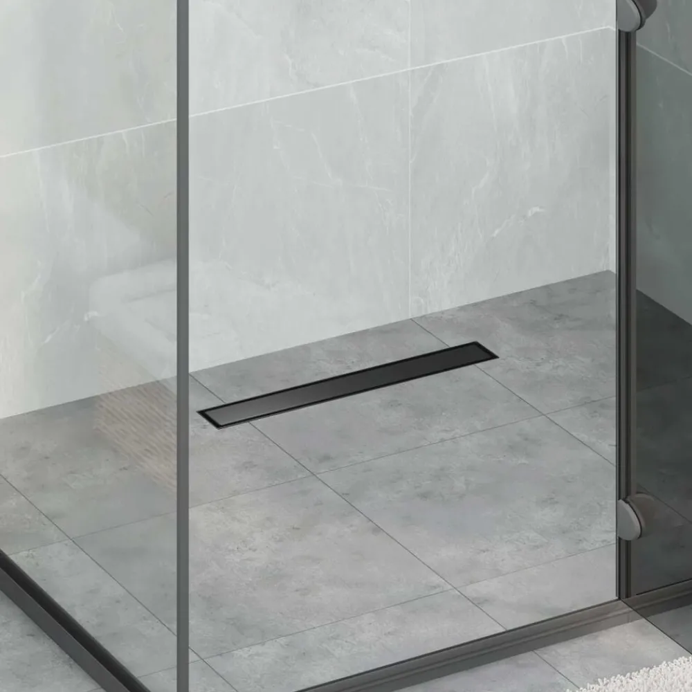 Sanitair & Loodgietersbenodigdheden*vidaXL Doucheafvoer 2-in-1 met 360° Sifon 50 cm Zwart
