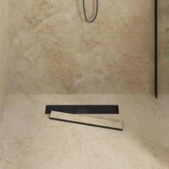 Sanitair & Loodgietersbenodigdheden*vidaXL Doucheafvoer 2-in-1 met 360° Sifon 50 cm Zwart