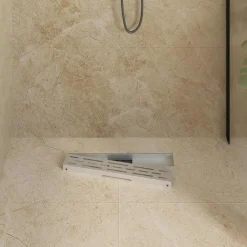Sanitair & Loodgietersbenodigdheden*vidaXL Doucheafvoer met Lijndesign Zilver 50 cm Roestvrij staal 304