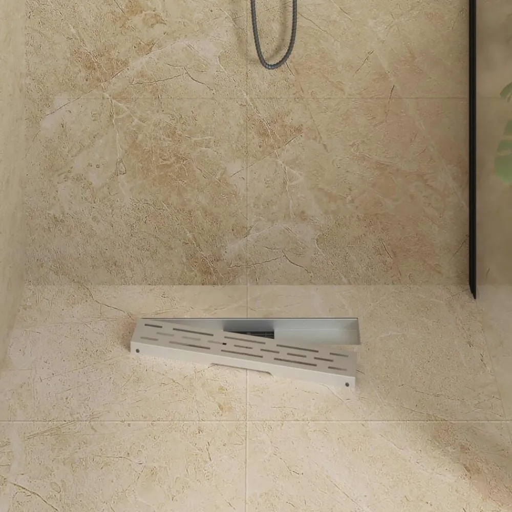 Sanitair & Loodgietersbenodigdheden*vidaXL Doucheafvoer met Lijndesign Zilver 50 cm Roestvrij staal 304