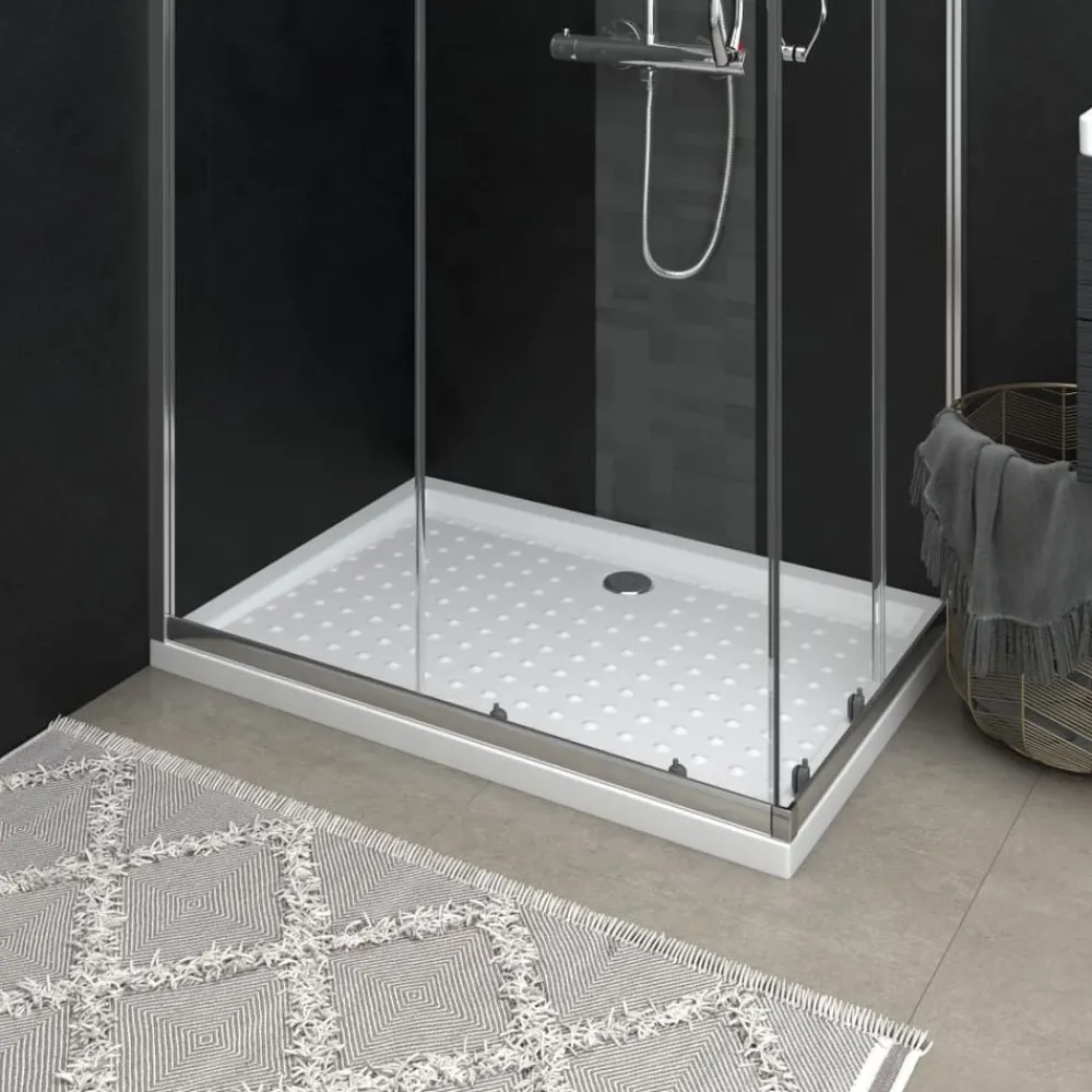 Sanitair & Loodgietersbenodigdheden*vidaXL Douchebak met noppen 70x100x4 cm ABS wit