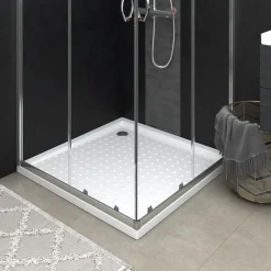 Sanitair & Loodgietersbenodigdheden*vidaXL Douchebak met noppen 80x80x4 cm ABS wit
