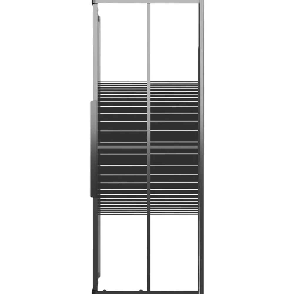 Douchecabine strepen 80x80x180 cm ESG zwart>vidaXL Sale