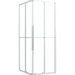 Sanitair & Loodgietersbenodigdheden*vidaXL Douchecabine 90x70x180 cm mat ESG Zilver