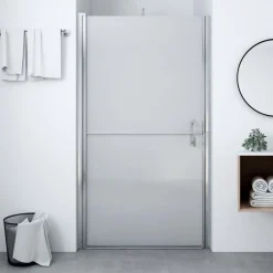 Sanitair & Loodgietersbenodigdheden*vidaXL Douchedeur 81x195 cm gehard glas Mat