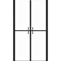 Sanitair & Loodgietersbenodigdheden*vidaXL Douchedeur (68-71)x190 cm ESG transparant Zwart
