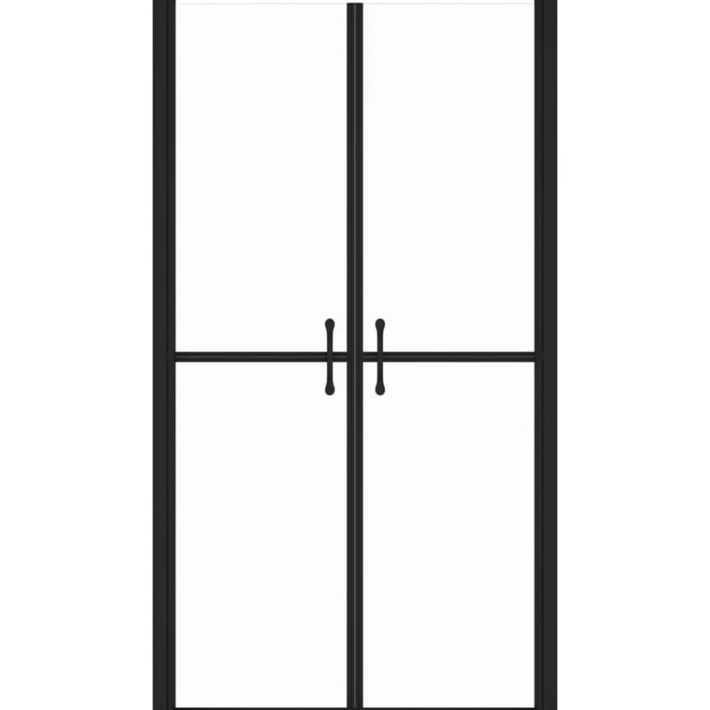 Sanitair & Loodgietersbenodigdheden*vidaXL Douchedeur (68-71)x190 cm ESG transparant Zwart