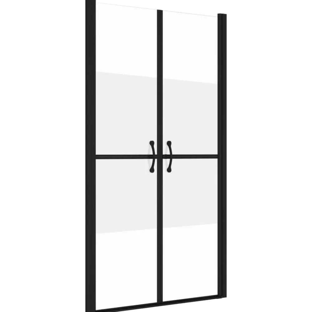 Sanitair & Loodgietersbenodigdheden*vidaXL Douchedeur (68-71)x190 cm ESG halfmat Zwart