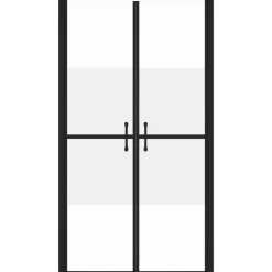 Sanitair & Loodgietersbenodigdheden*vidaXL Douchedeur (68-71)x190 cm ESG halfmat Zwart