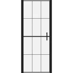 Douchedeur 81x195 cm gehard glas zwart><noscript><img width=