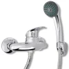 Douchekraan set tweeknops chroom>vidaXL Outlet
