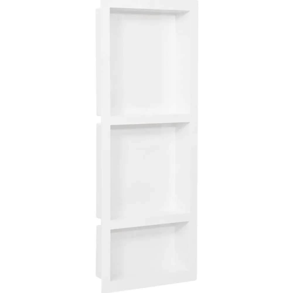 Douchenis met 3 vakken 41x99x9 cm hoogglans wit>vidaXL Outlet