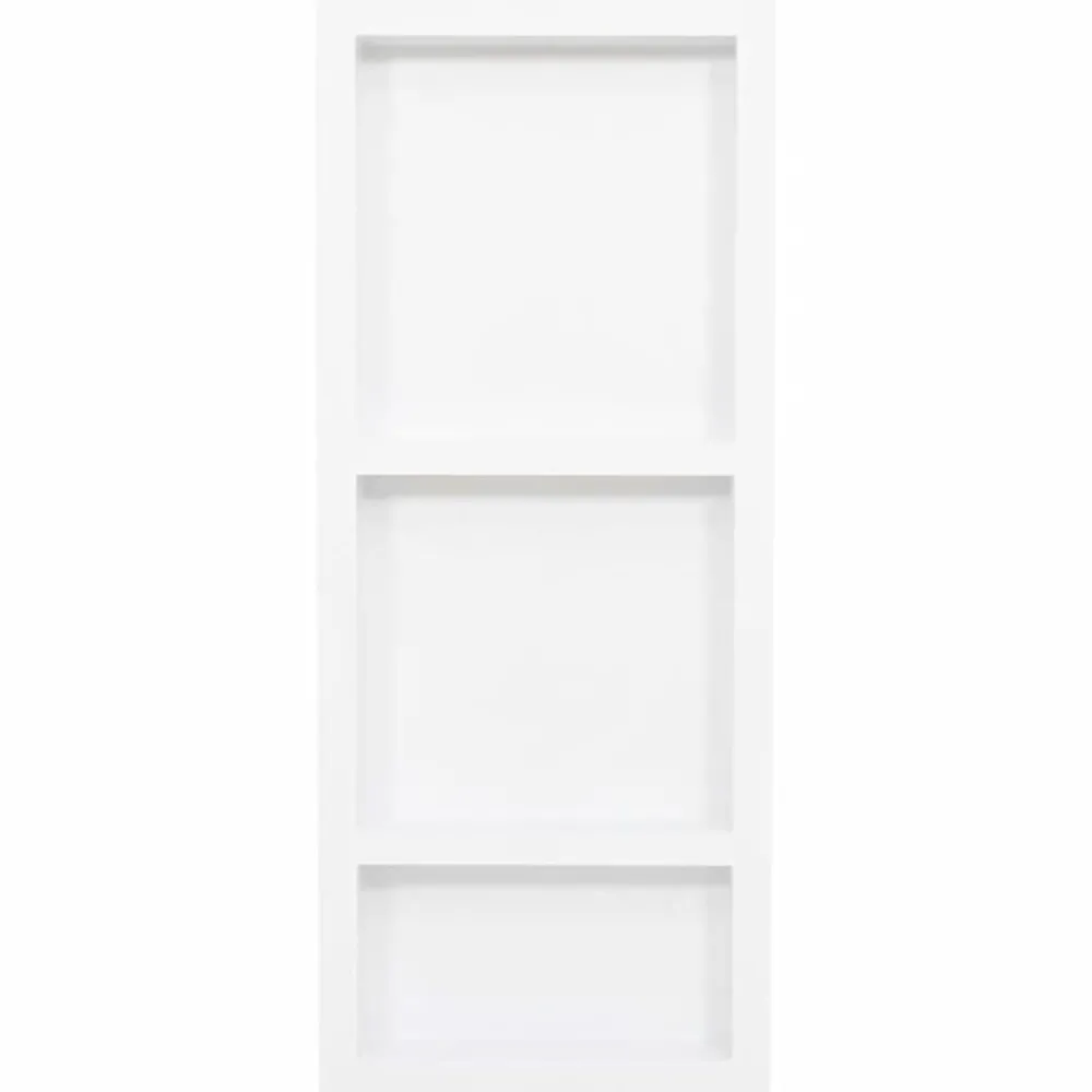 Douchenis met 3 vakken 41x99x9 cm hoogglans wit>vidaXL Outlet