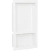 Sanitair & Loodgietersbenodigdheden*vidaXL Douchenis met 2 vakken 41x69x9 cm hoogglans wit