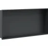 Douchenis 62x32x9 cm roestvrijstaal matzwart>vidaXL Discount