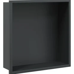 Sanitair & Loodgietersbenodigdheden*vidaXL Douchenis 32x32x9 cm roestvrijstaal matzwart